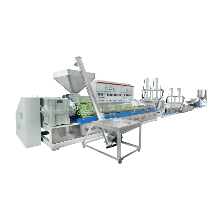 LIGNE DE MACHINE DE GRANULATISATION DE PLASTIQUE MIXTE DE COULEURS XY07001